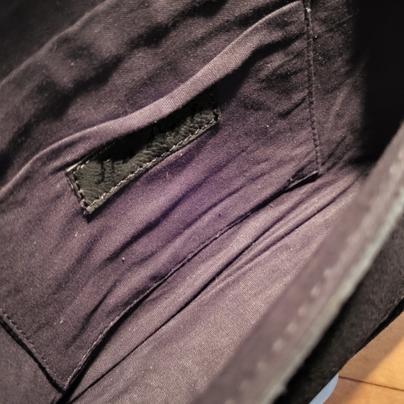 Free People Sequin Embellished Mixed Media Shoulder Beg - Picture 5 of 12